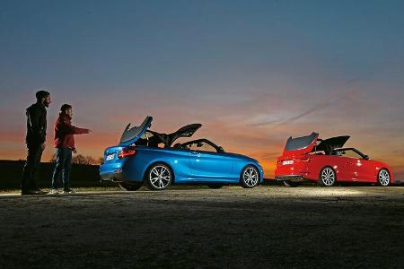 Audi S3 Cabrio, BMW M235i Cabrio, Seitenansicht