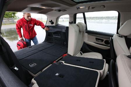 BMW 218d Gran Tourer, Fondsitze, Umklappen