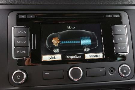 VW Jetta Hybrid, Monitor, Bordcomputer