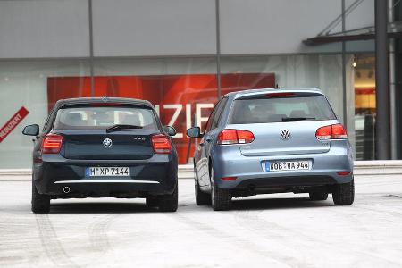 BMW 116d, VW Golf 1.6 TDI