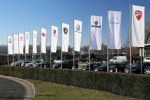 VW-Konzern Flaggen Konzernmarken