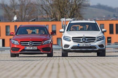 Mercedes C 250 d 4Matic T, Mercedes GLC 250 d 4Matic, Frontansicht
