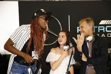 Venus Williams, Rose Salazar & Christoph Waltz - Formel 1 - Austin - GP USA - 22. Oktober 2016