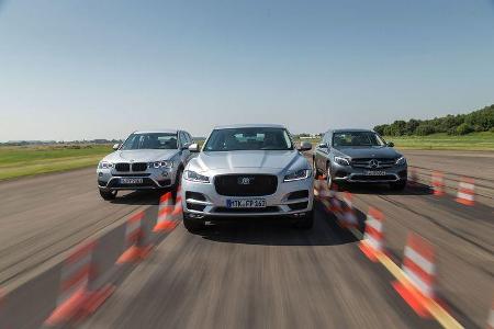 BMW-X3-Jaguar-F-Pace-Mercedes-GLC-Vergleichstest