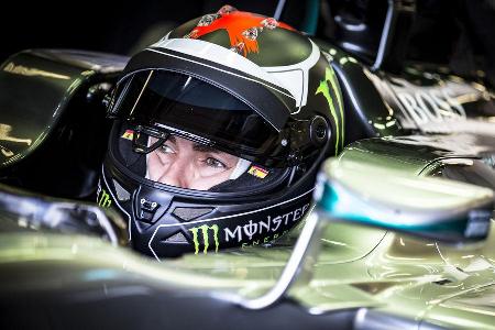 Jorge Lorenzo - Mercedes AMG W05 - Formel 1 Testrun - Silverstone - 5. Oktober 2016