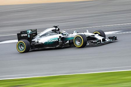 Jorge Lorenzo - Mercedes AMG W05 - Formel 1 Testrun - Silverstone - 5. Oktober 2016
