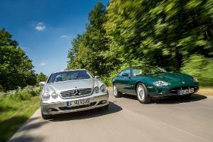 Jaguar-XK8-Mercedes-Benz-CL-500-Fahrbericht