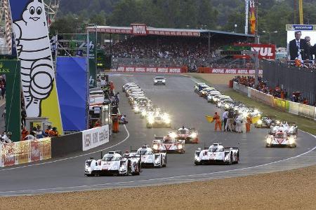 24h-Rennen von Le Mans 2014 - Startphase - Toyota - Audi - Porsche - LMP1
