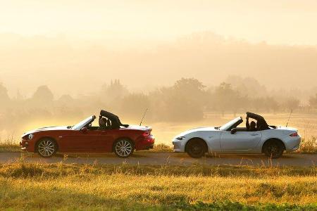 Fiat 124 Spider 1.4 Turbo, Mazda MX-5 G 131, Impression