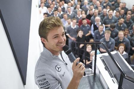 Nico Rosberg - Feier - Mercedes-Fabrik Brackley - 2016