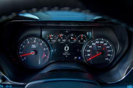 Chevrolet Camaro 6.2V8, Rundinstrumente
