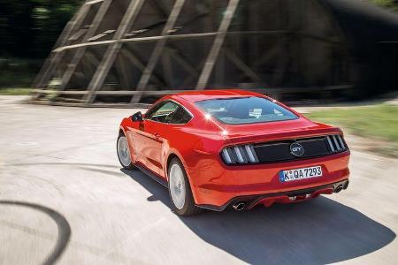Ford Mustang 5.0 V8, Heckansicht