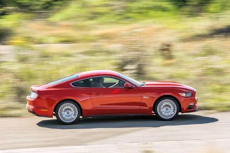 Ford Mustang 5.0 V8, Seitenansicht