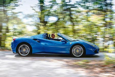 Ferrari 488 Spider, Seitenansicht