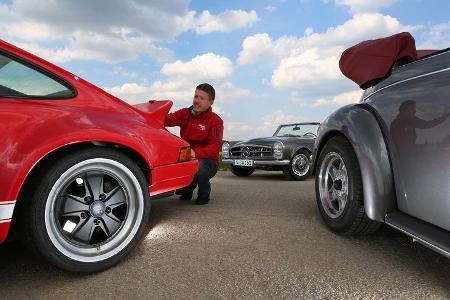 Mechatronik-Mercedes SL, Memminger-VW Käfer, K & F-Porsche 911
