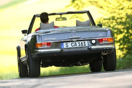 Mechatronik-Mercedes SL, Heckansicht