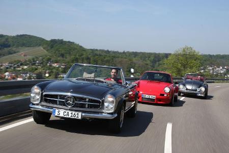 Mechatronik-Mercedes SL, Memminger-VW Käfer, K & F-Porsche 911