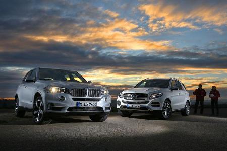 BMW X5 xDrive 40e, Mercedes GLE 500 e 4Matic