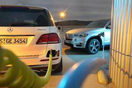 BMW X5 xDrive 40e, Mercedes GLE 500 e 4Matic