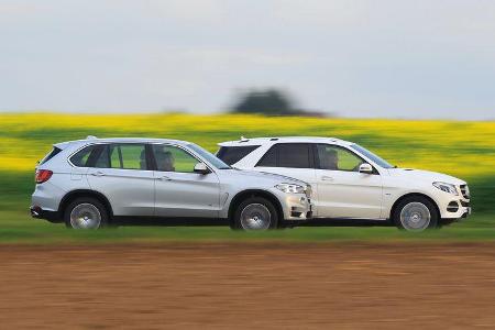BMW X5 xDrive 40e, Mercedes GLE 500 e 4Matic