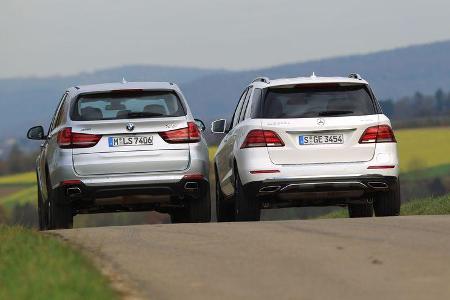 BMW X5 xDrive 40e, Mercedes GLE 500 e 4Matic
