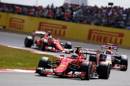 Kimi Rikknen - Ferrari - GP England - Silverstone - Rennen - Sonntag - 5.7.2015