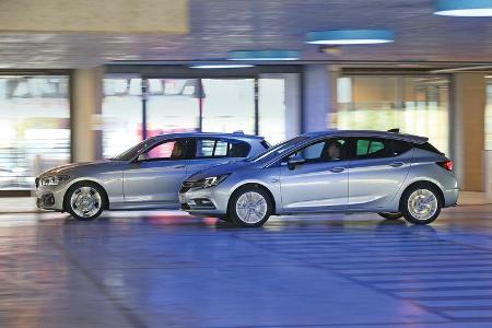 BMW 118d, Opel Astra 1.6 Biturbo CDTI, Seitenansicht
