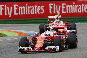 Sebastian Vettel - Kimi Rikknen - Ferrari - Formel 1 - GP Deutschland - 30. Juli 2016