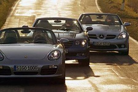 Mit dem neuen Boxster S erwächst den V6-Roadstern des DaimlerChrysler-Konzerns ernsthafte Konkurrenz. Leistungsmäßig rangier...