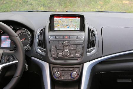 Opel Zafira Tourer 1.6 Turbo, Mittelkonsole