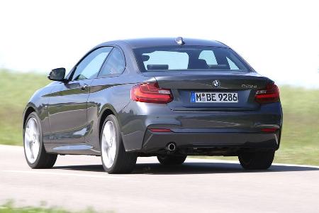 BMW 220d, Heckansicht