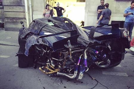 Pagani Huayra Pearl - Crash