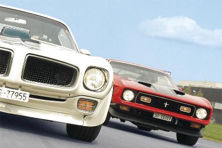 Dodge Challenger, Ford Mustang, Pontiac Trans Am