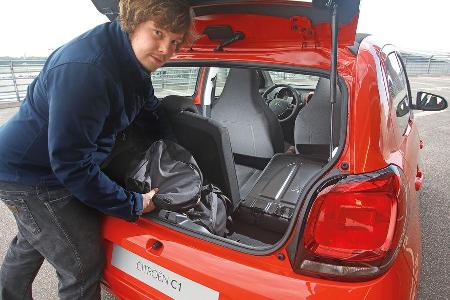 Citron C1, Kofferraum