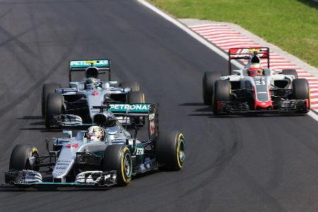 Lewis Hamilton - Nico Rosberg - Mercedes - Formel 1 - GP Ungarn - 24. Juli 2016