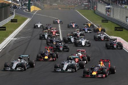 Start - Formel 1 - GP Ungarn 2016