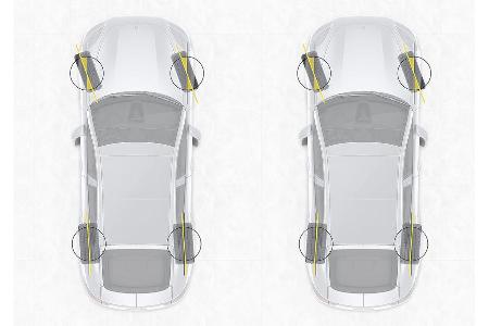 Porsche Panamera Turbo: Hinterachslenkung