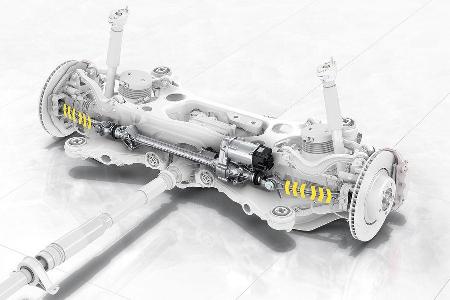 Porsche Panamera Turbo: Hinterachslenkung