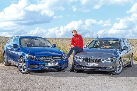 Mercedes C 180 T, BMW 330d, Michael von Maydell