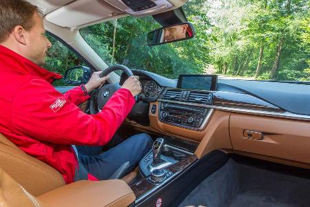 BMW 330d, Cockpit, Fahrersicht