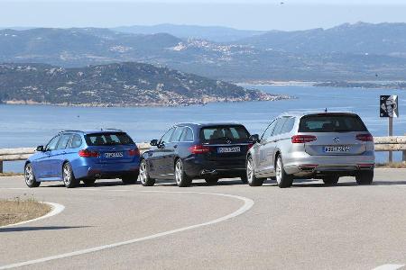 BMW Dreier Touring, Mercedes C-Klasse T-Modell, VW Passat Variant