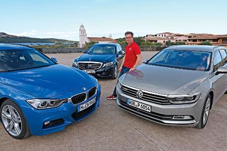 BMW Dreier Touring, Mercedes C-Klasse T-Modell, VW Passat Variant