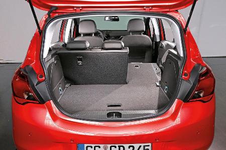 Opel Corsa, Kofferraum