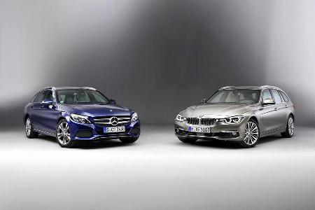 BMW 3er Touring, Mercedes C-Klasse T, ams1115