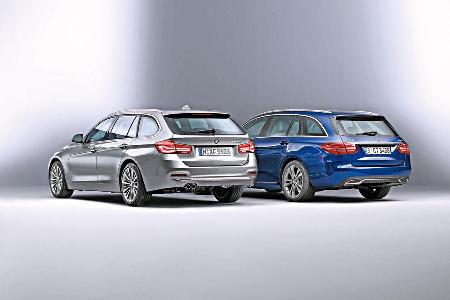 BMW 3er Touring, Mercedes C-Klasse T, ams1115