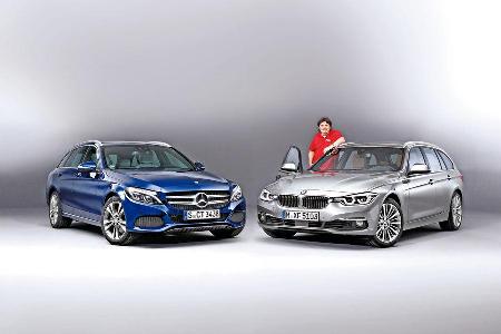 BMW 3er Touring, Mercedes C-Klasse T, ams1115