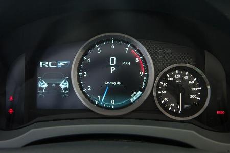 Lexus RC F, Rundinstrumente