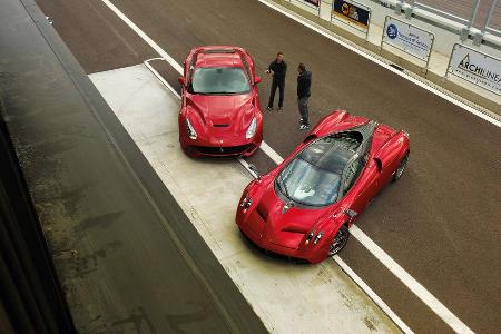 Pagani Huayra, Ferrari F12 Berlinetta, Von oben