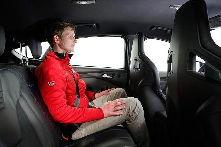 Ford Focus RS 2015, Innenraum, Fond, Rckbank