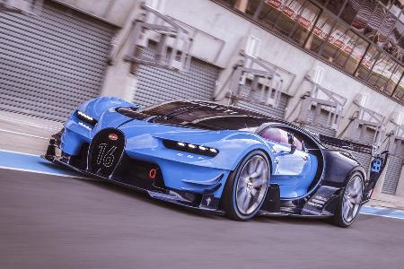 Bugatti Vision Gran Turismo, Fahreindrcke